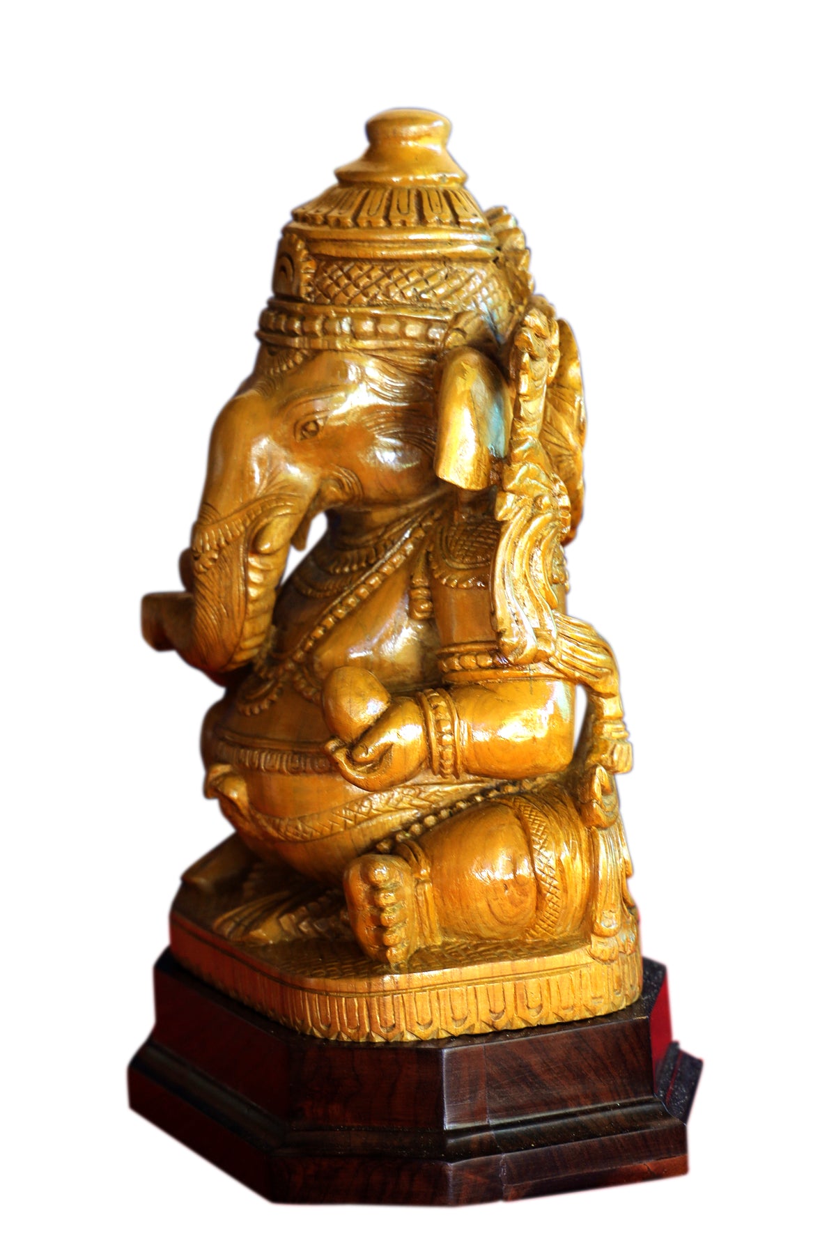 Teak Wood Ganapati